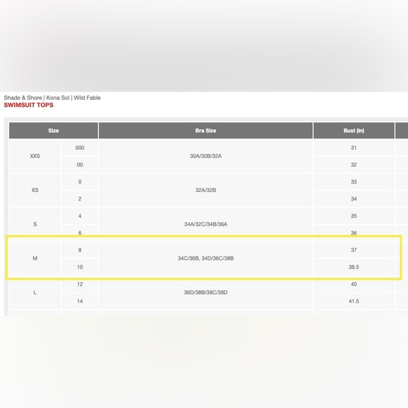 Kona Sol Tropical Print Longline Bikini Top navy blue medium 8/10nswimsuit - Picture 16 of 16